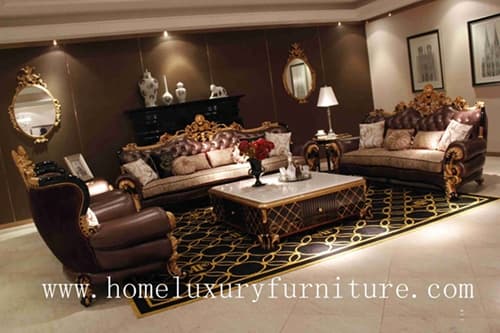 Leather sofa living room furniture sofa sets